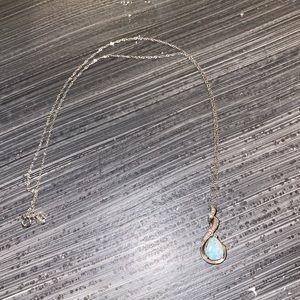 Sterling Silver Opal Necklace